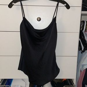 Silk cowl neck blouse